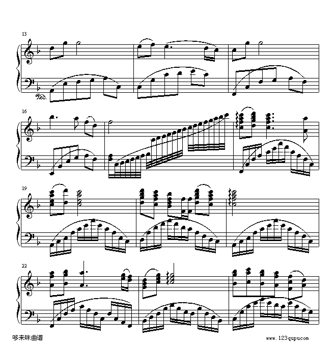 大海啊，故乡-中国名曲钢琴曲谱（图2）