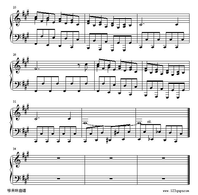 El-Cumbancaero(特技表演曲)-世界名曲钢琴曲谱（图3）