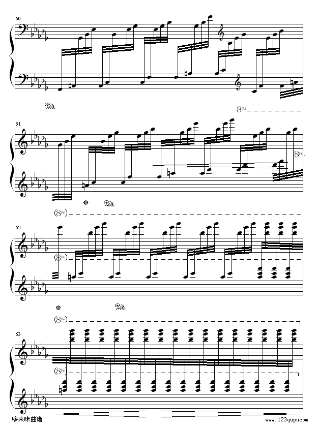 云雀-巴拉基列夫钢琴曲谱（图7）