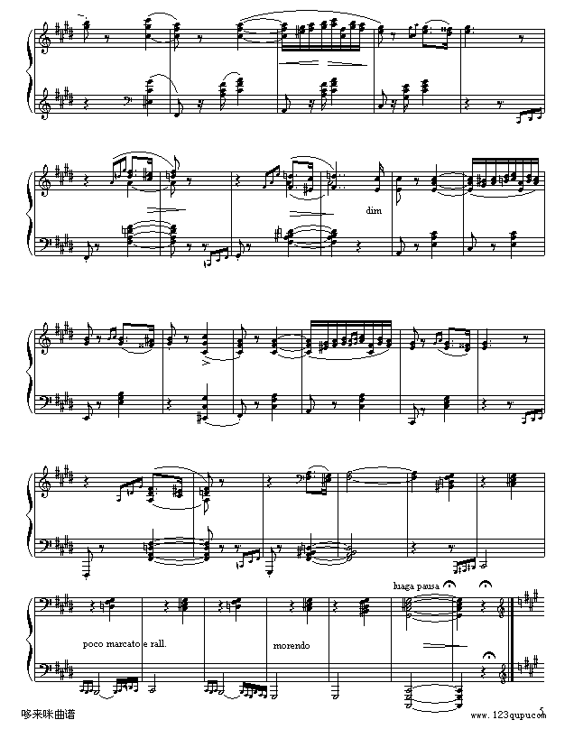 匈牙利狂想曲第二号-李斯特钢琴曲谱（图5）
