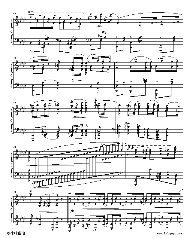 英雄波兰舞曲-肖邦钢琴曲谱（图4）
