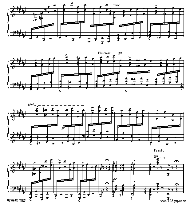 匈牙利狂想曲第二号-李斯特钢琴曲谱（图17）