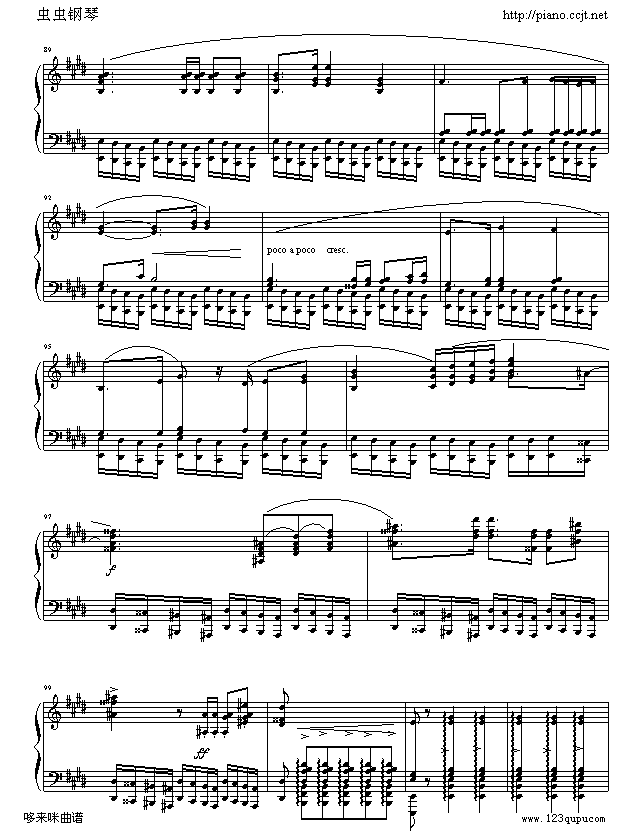 英雄波兰舞曲-肖邦钢琴曲谱（图8）