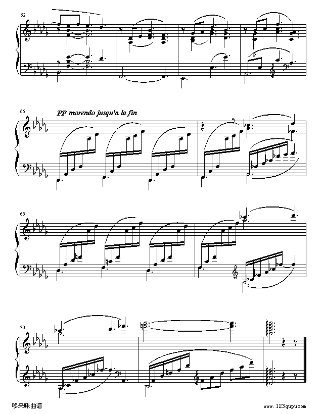 Clair de Lune-德彪西钢琴曲谱（图6）