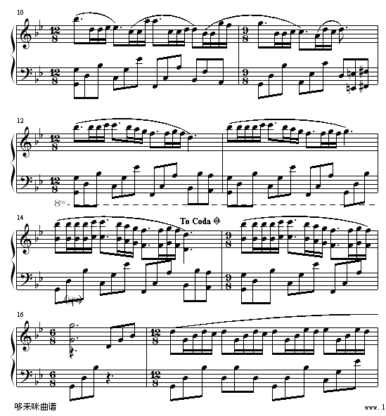 梦中的婚礼-席夙婵云版-克莱德曼钢琴曲谱（图2）