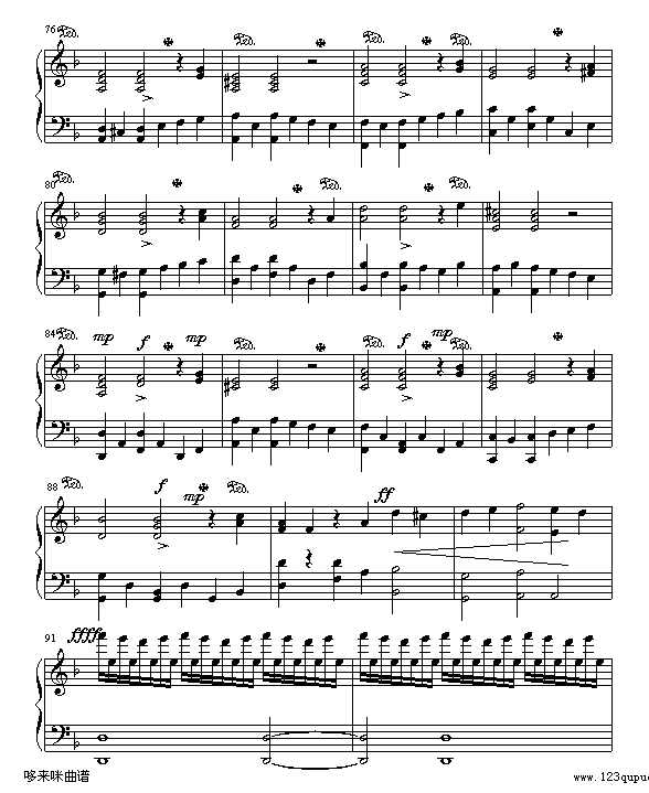 Handel’s Sarabande 韓德爾 薩拉邦-马克西姆钢琴曲谱（图6）