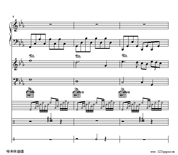 罗密欧与茱丽叶-总谱-克莱德曼钢琴曲谱（图2）