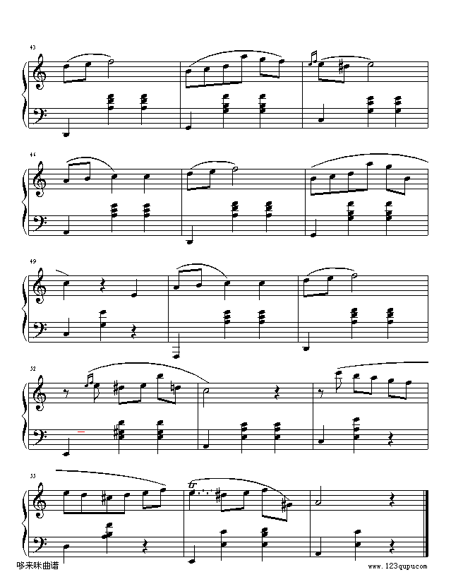 a小调圆舞曲-肖邦钢琴曲谱（图4）