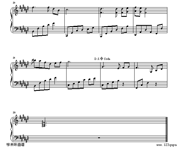 第一片雪花-班得瑞钢琴曲谱（图2）