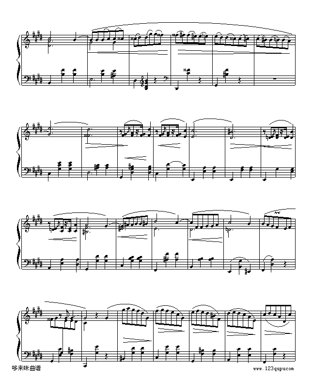 升C小调圆舞曲-肖邦钢琴曲谱（图6）
