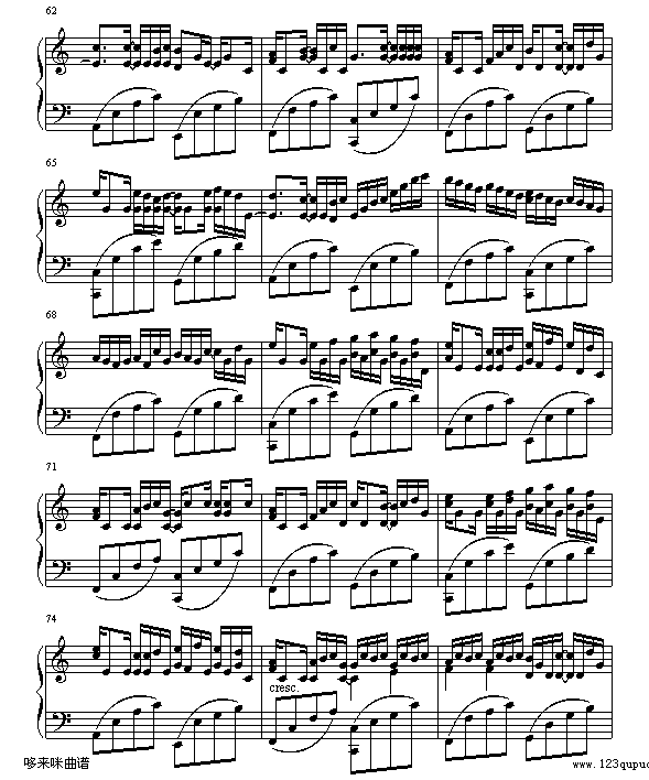 Kanon by Pachelbel-帕赫贝尔-Pachelbel钢琴曲谱（图5）