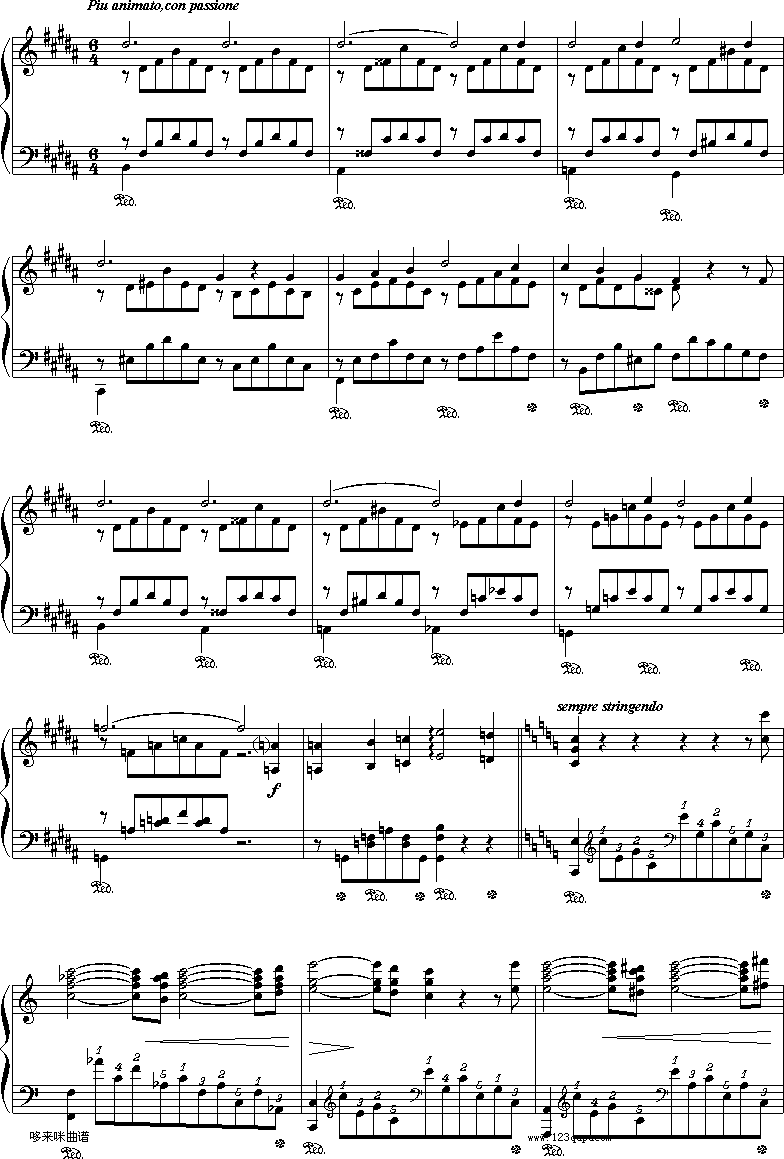 爱之梦-李斯特钢琴曲谱（图3）