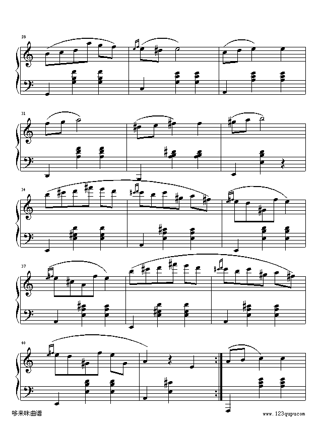 a小调圆舞曲-肖邦钢琴曲谱（图3）