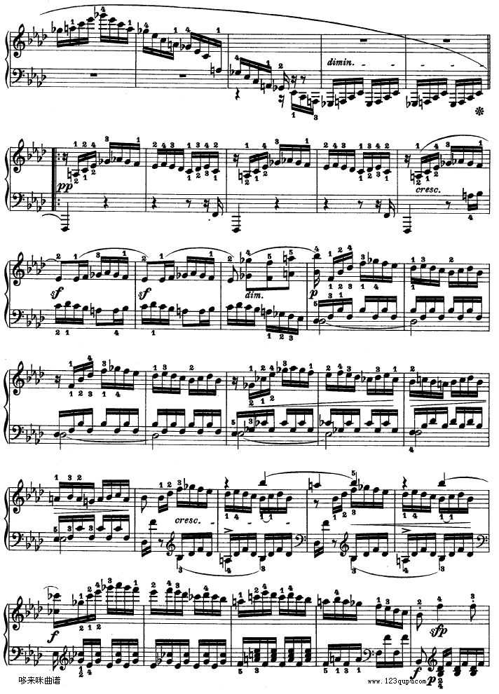 热情奏鸣曲-作品57号(第二十三钢琴奏鸣曲)-贝多芬钢琴曲谱（图23）