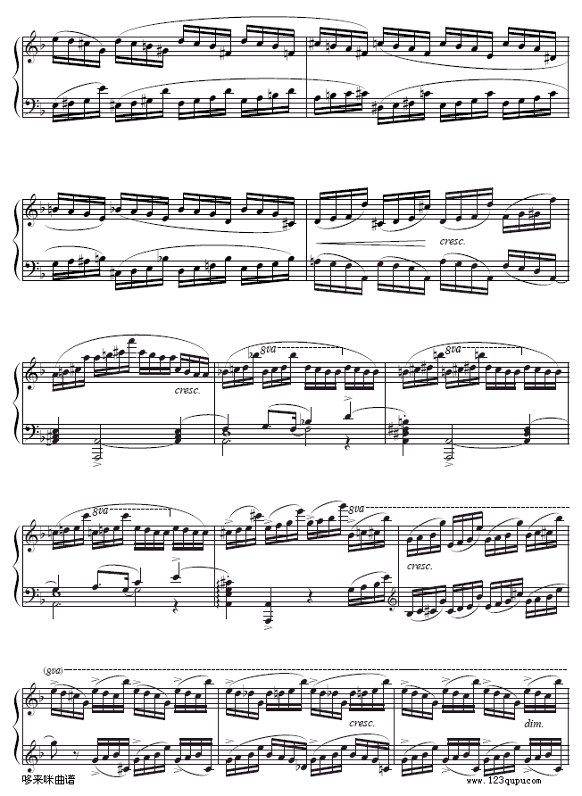 第八练习曲-Etude Op.10-8-肖邦钢琴曲谱（图4）