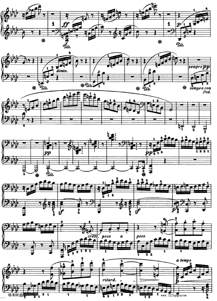 热情奏鸣曲-作品57号(第二十三钢琴奏鸣曲)-贝多芬钢琴曲谱（图25）