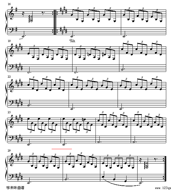 爱的罗曼史 -《蓝色生死恋》背景音乐-世界名曲钢琴曲谱（图2）