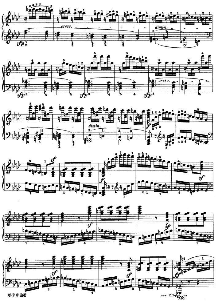 热情奏鸣曲-作品57号(第二十三钢琴奏鸣曲)-贝多芬钢琴曲谱（图7）