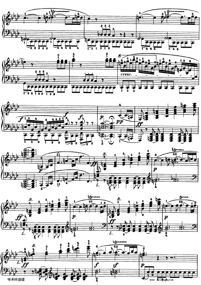 热情奏鸣曲-作品57号(第二十三钢琴奏鸣曲)-贝多芬钢琴曲谱（图9）