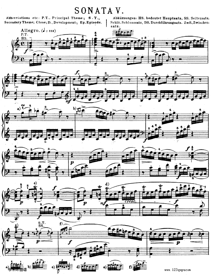 C大调钢琴奏鸣曲 K279-莫扎特钢琴曲谱（图1）