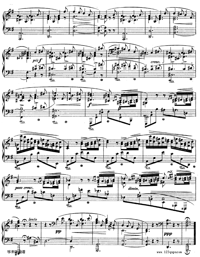 G大调夜曲作品37号 NO.2-肖邦钢琴曲谱（图5）