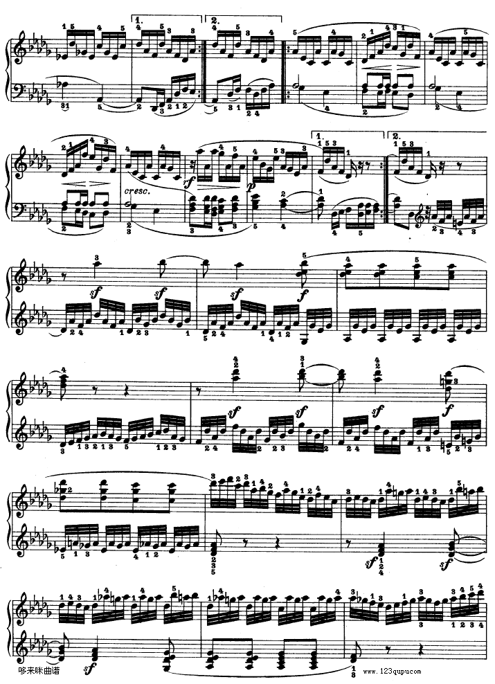 热情奏鸣曲-作品57号(第二十三钢琴奏鸣曲)-贝多芬钢琴曲谱（图17）