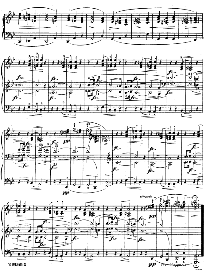 g小调夜曲作品15号 - OP15-NO.3-肖邦钢琴曲谱（图3）