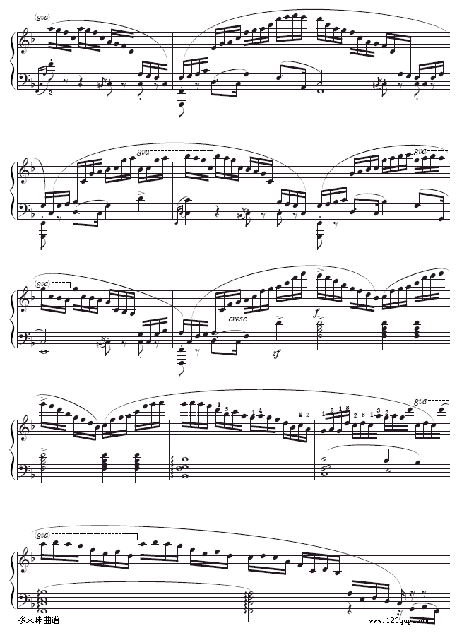 第八练习曲-Etude Op.10-8-肖邦钢琴曲谱（图2）
