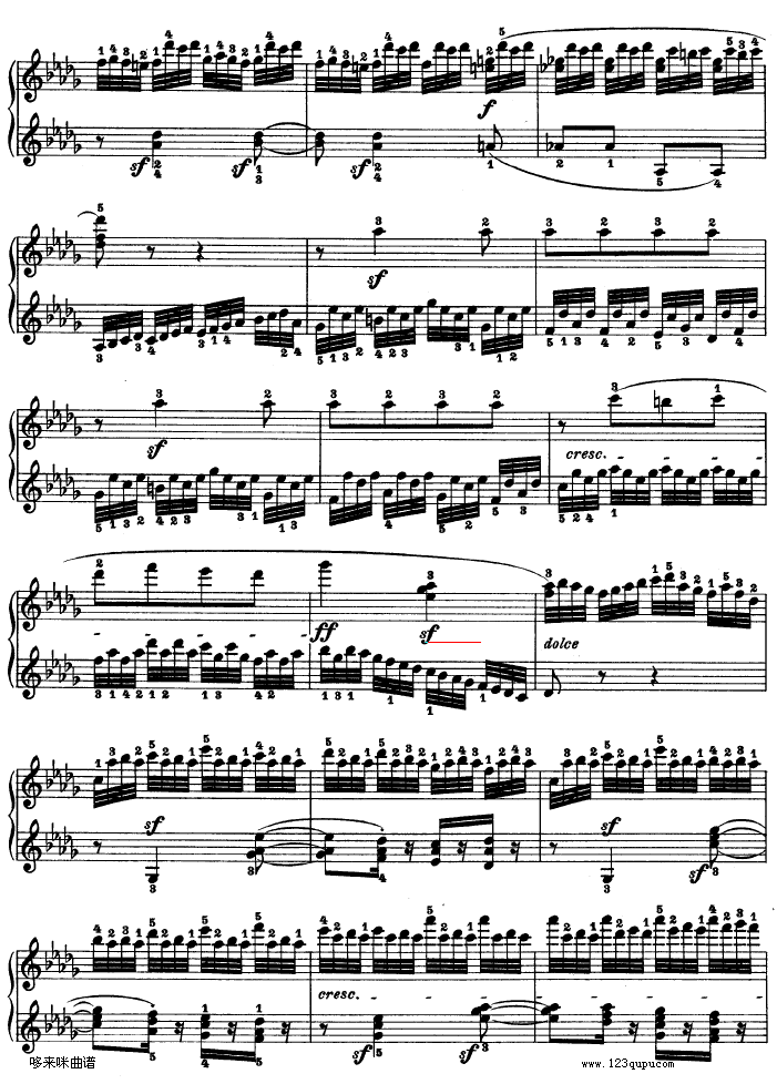 热情奏鸣曲-作品57号(第二十三钢琴奏鸣曲)-贝多芬钢琴曲谱（图18）