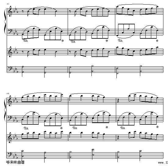 一段恋情-班得瑞钢琴曲谱（图11）