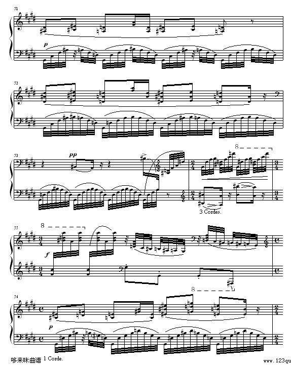 水之嬉戏-拉威尔-Ravel钢琴曲谱（图8）