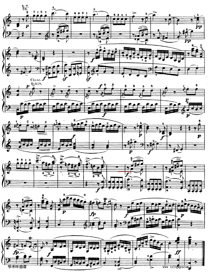 C大调钢琴奏鸣曲 K279-莫扎特钢琴曲谱（图12）