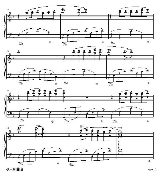 日薄西山情依依-克莱德曼钢琴曲谱（图5）