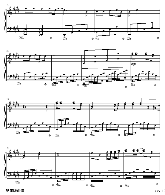当我俩接触时-克莱德曼钢琴曲谱（图2）