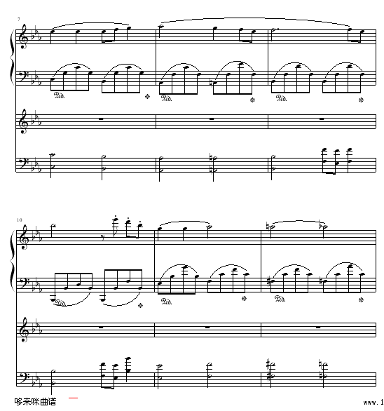 一段恋情-班得瑞钢琴曲谱（图2）