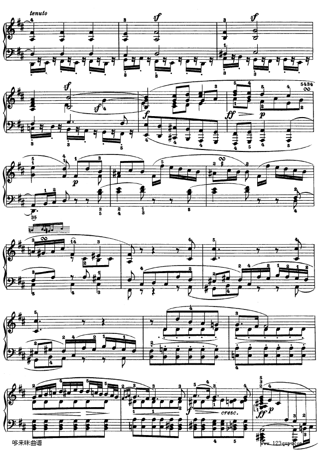 A大调第二钢琴奏鸣曲-贝多芬钢琴曲谱（图10）
