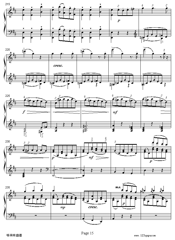 A大调钢琴奏鸣曲K331-寒风-莫扎特钢琴曲谱（图15）