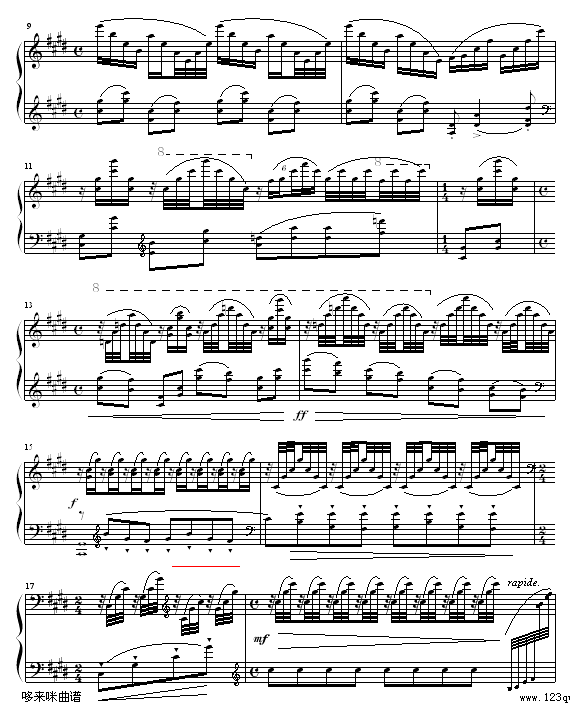 水之嬉戏-拉威尔-Ravel钢琴曲谱（图2）