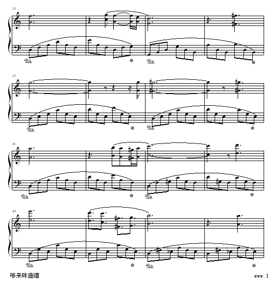 克劳汀幻想曲-马克西姆钢琴曲谱（图3）