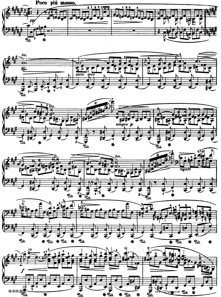 船歌 Barcarolle Op 60-肖邦钢琴曲谱（图3）