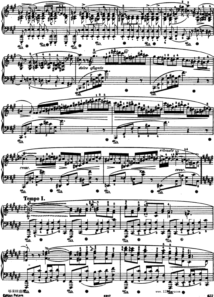 船歌 Barcarolle Op 60-肖邦钢琴曲谱（图5）
