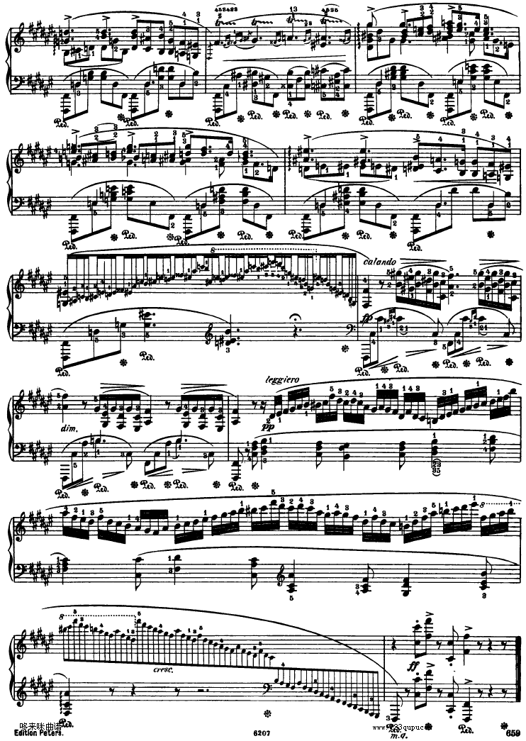 船歌 Barcarolle Op 60-肖邦钢琴曲谱（图7）