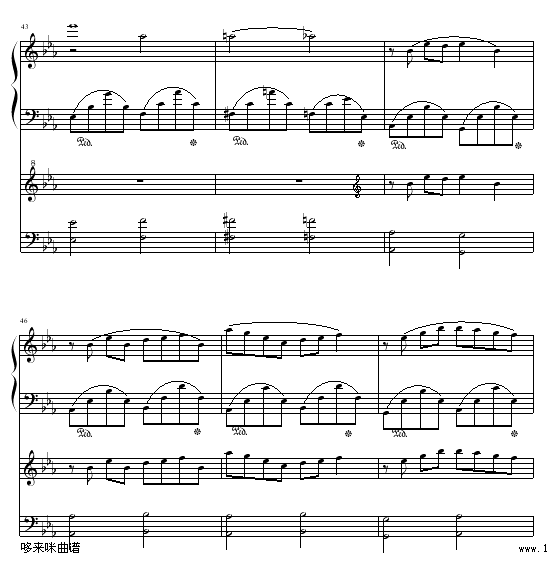 一段恋情-班得瑞钢琴曲谱（图8）