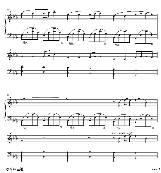 一段恋情-班得瑞钢琴曲谱（图4）