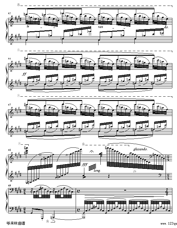 水之嬉戏-拉威尔-Ravel钢琴曲谱（图7）