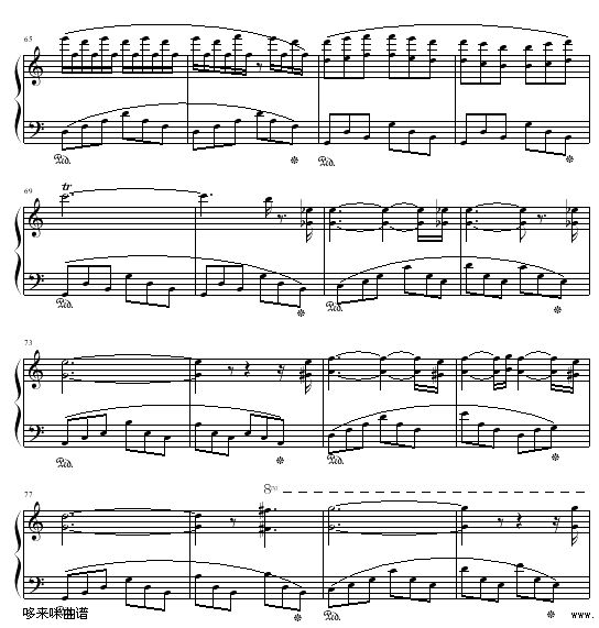 克劳汀幻想曲-马克西姆钢琴曲谱（图5）