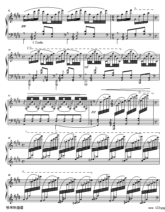 水之嬉戏-拉威尔-Ravel钢琴曲谱（图10）