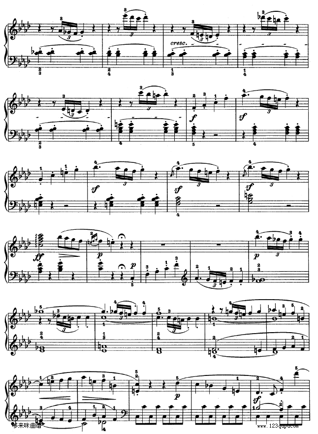 f小调第一钢琴奏鸣曲-贝多芬钢琴曲谱（图4）