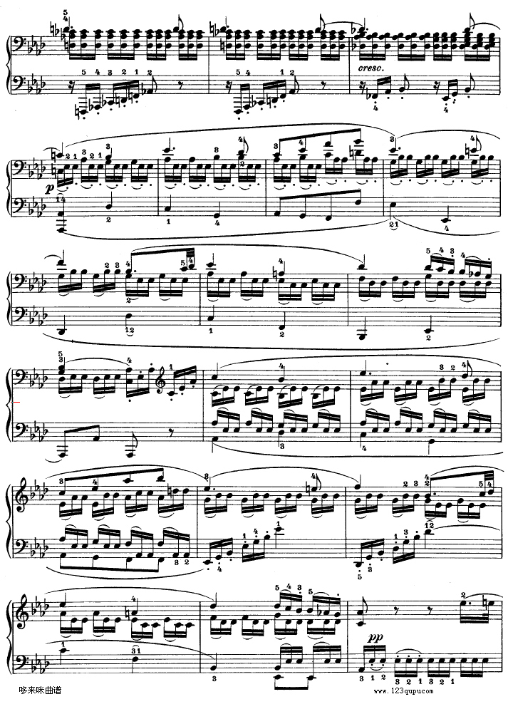 C小调第八琴奏鸣曲（悲怆）Op—13-贝多芬钢琴曲谱（图11）