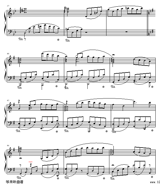 归途-克莱德曼钢琴曲谱（图4）